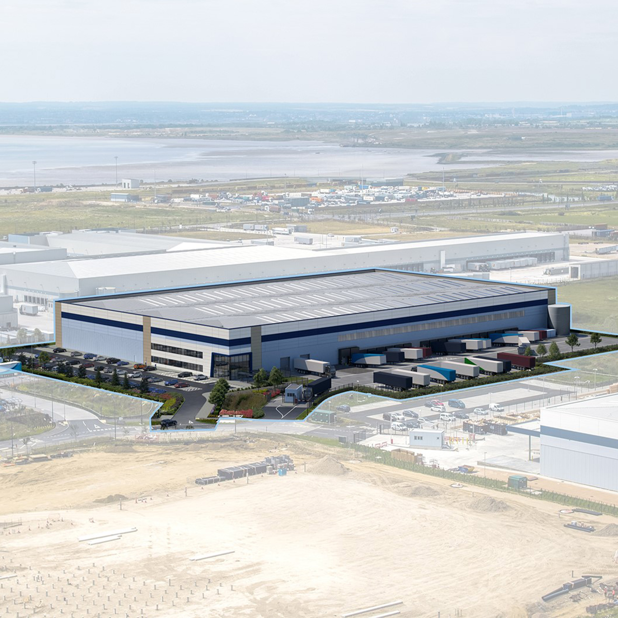 Major new warehouse at London Gateway's Logistics Park fast-tracked for completion in response to surging demand